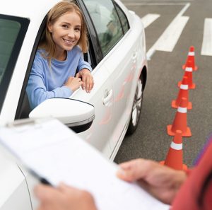 driving girl
